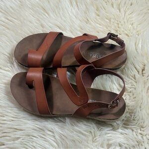 PATRIZIA casual Brown Leather Strappy Sandals -